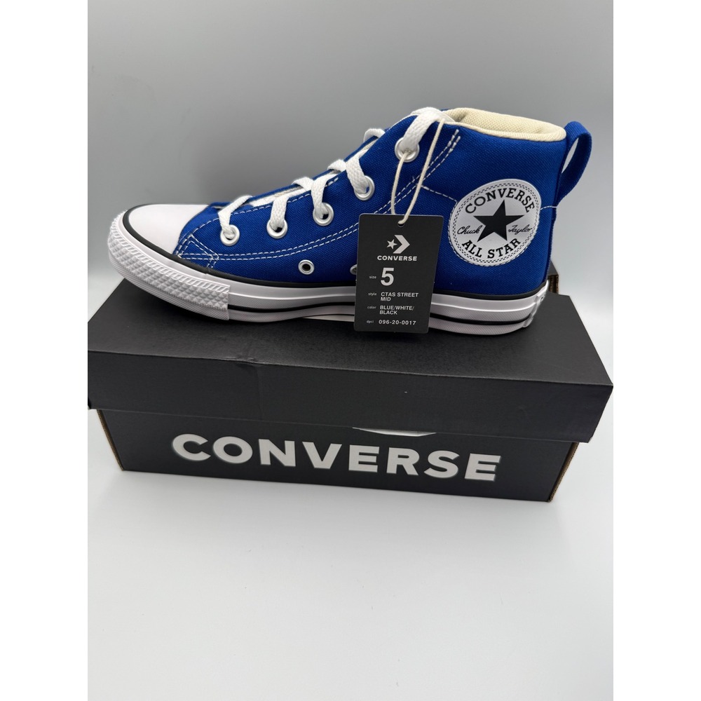 Converse Chuck Taylor All Star Street Mid Blue White A17065F Mens 5 Womens 7